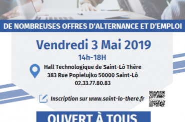 Job Dating  au Hall Technologique de Saint Lô Thère (Manche) le 03/05/2019