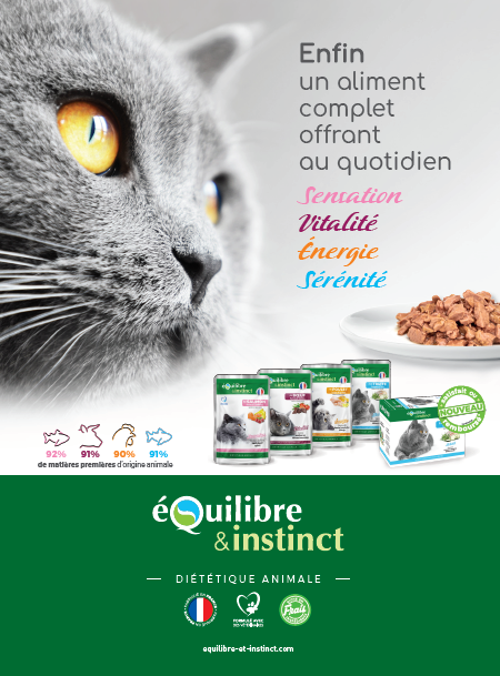 NOUVEAUX SACHETS FRAICHEUR équilibre & instinct, une marque de Normandise petfood.