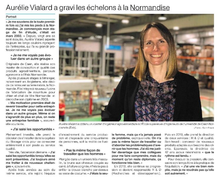 Ouest France  – « A. Vialard a gravi les échelons à la Normandise »