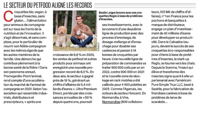 le Journal des entreprise – «Le secteur du Petfood aligne les records»