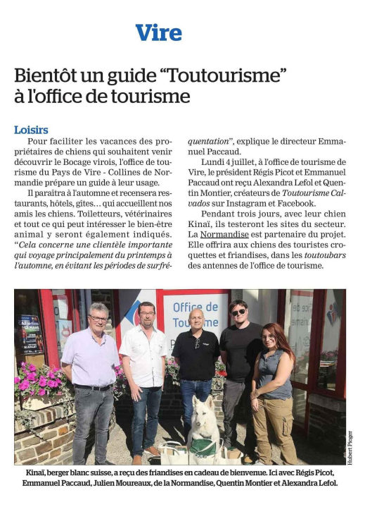 La Voix le Bocage : “Bientôt un guide “Toutourisme” à l’office de tourisme