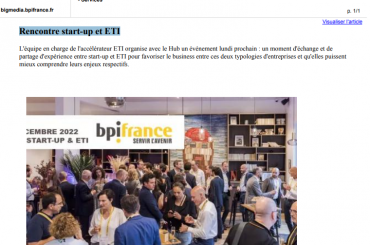 BIGMEDIA : Rencontre start-up et ETI