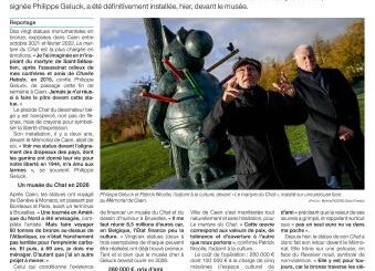Une statue du Chat a pris racine au Mémorial – Ouest France
