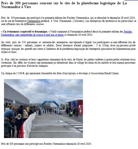 Les Foulées NORMANDISE 2024