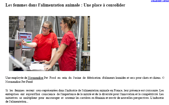 Les femmes dans l’alimentation animale : une place à consolider