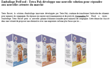 Tetra Pak développe une nouvelle solution pour répondre aux attentes du marché