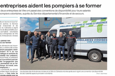 Des entreprises aident les pompiers à se former