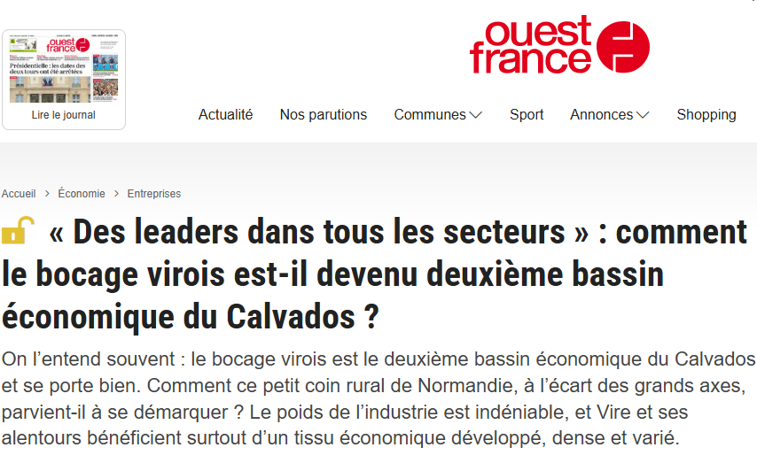 Des leaders dans tous les secteurs dans le bocage virois